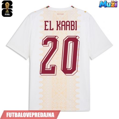 Lacne Muži Futbalové dres Maroko Ayoub El Kaabi #20 MS 2026 Krátky Rukáv - Preč